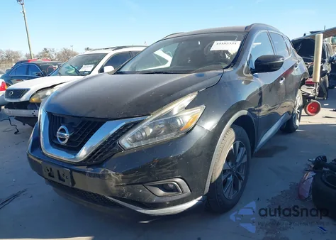 2018 Nissan Murano Sv z USA, uszkodzony, nr VIN 5N1AZ2MH2JN157423